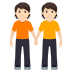 🧑🏻‍🤝‍🧑🏻 people holding hands: light skin tone display on JoyPixels